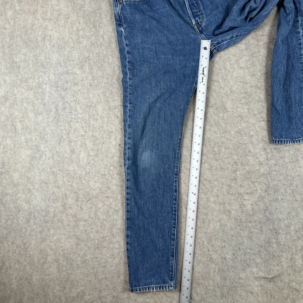 Levis 501‎ Premium Jeans Mens 32x32 (29x30) Blue Straight Button Fly Denim